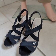 sandales compensées denvers noires - LPB - 38