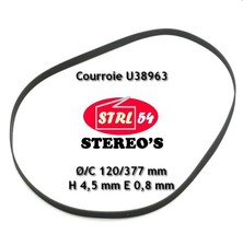 Courroie plate pour platine