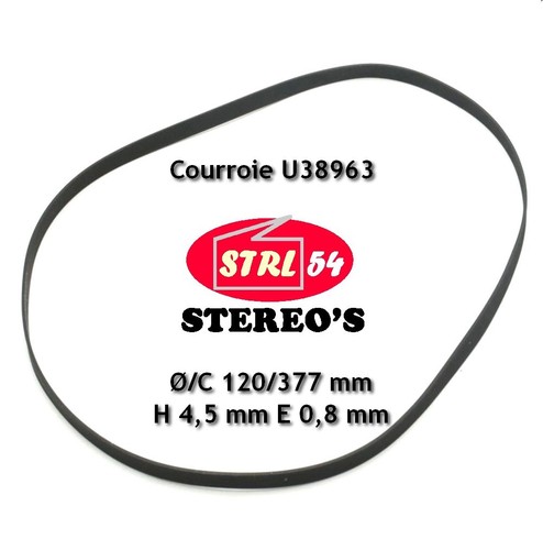 Courroie plate pour - , platine
