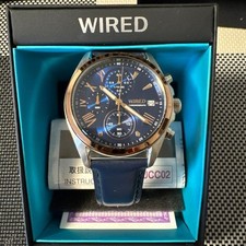 Montre chronographe à quartz Seiko WIRED VD57 KZ10 en acier inoxydable...