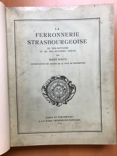 Ferronnerie strasbourgeoise - la,