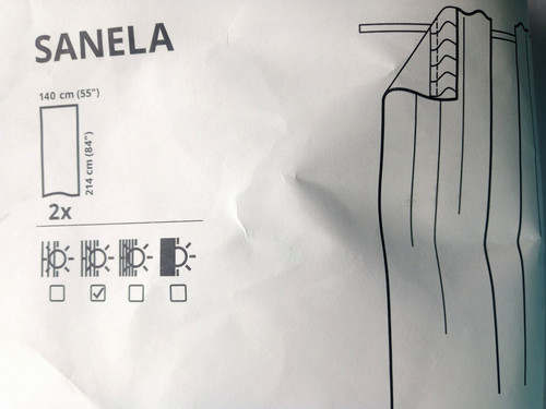 New ikea sanela room darkening - room,