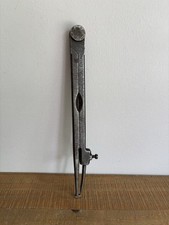 Ancien Grand Compas en Fer Forgé Signé P.G.- Outil Ancien - Longueur 26 cm