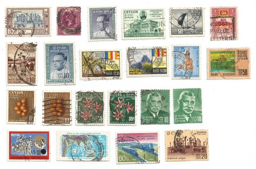Ceylan ceylon lot timbres - lot,