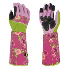 Gants de jardinage durables résistants aux épines pour femmes gantelet en cui...