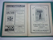 2/1909 PUB AEROPLANE MOTEUR ANTOINETTE PUTEAUX / ANZANI REMINGTON TYPEWRITER AD