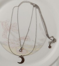 collier LUNE 925 argent massif