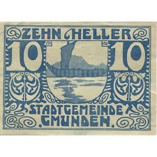 [#285099] Billet, Autriche, Gmunden, 10 Heller, voilier 1920-03-31, SPL, Mehl:FS