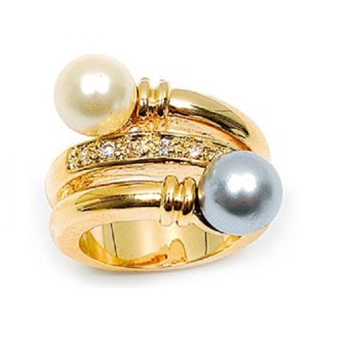 Bague t58 perles tahiti - perles, et