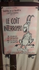 AFFICHE   THEATRE REISER  BOUC  HUMOUR
