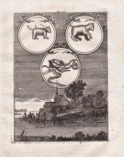 Constellation Du Signe Du Cancer Ursa Baleine Gravure Maillet 1719