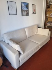 Canapé scandinave 2 places beige