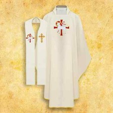 Ensemble chasuble et étole "Agneau"