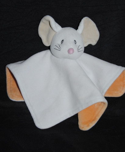 Doudou plat souris carré - 🍀doudou,