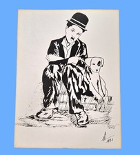 Estampe dessin charlie chaplin - estampe,