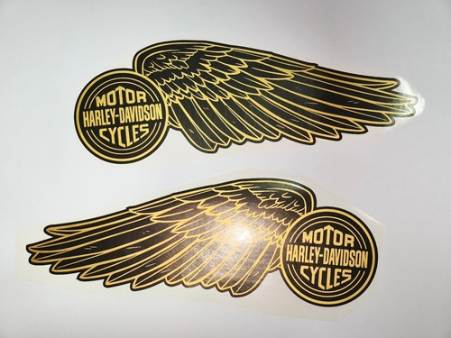 Harley davidson black - davidson, gold