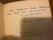 DE L'INDOCHINE A L'ALGERIE Boyer de Latour 1962 ENVOI AUTOGRAPHE