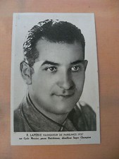 CPA carte postale ancienne R LAPEBIE vainqueur Paris-Nice 1937 / cyclisme