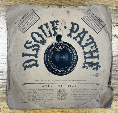 Disques pathe centre - disques,