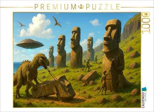 Calvendo puzzle moai statuen - puzzle, moai-statuen