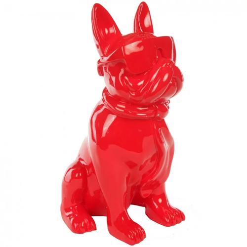 Statue chien bouledogue