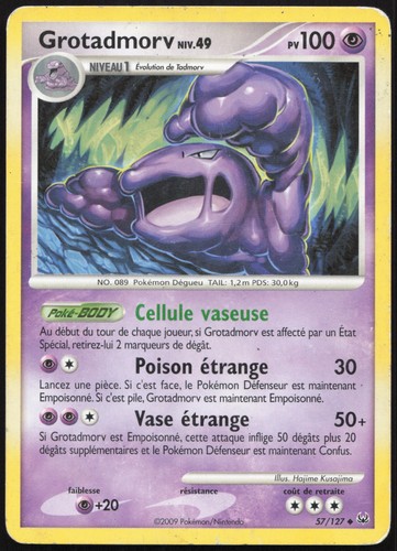 Carte pokémon grotadmorv - pokémon,