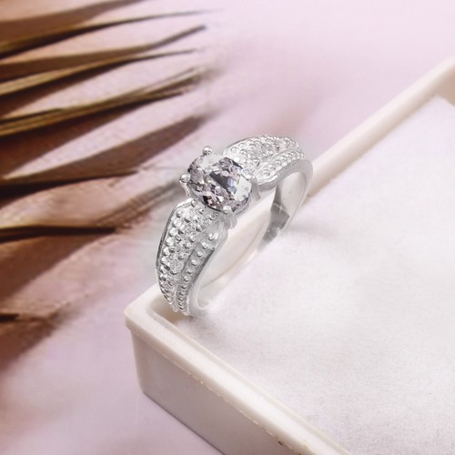 Bague saphir blanc 925 - bague,
