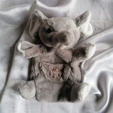 Doudou éléphant gris