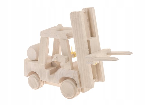 Chariot élévateur bois jouet