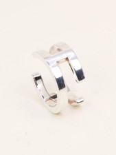 HERMES Bague H argent