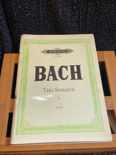 Bach sonates trio - bach, partition