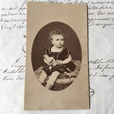 Photo Fillette Poupée Furst Nantes XIXè Albumen 1880 Mode Fashion