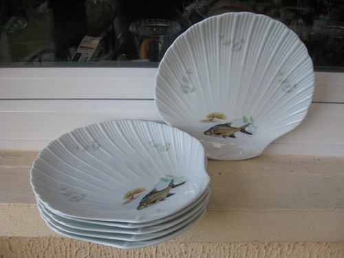 Assiettes poisson - assiettes, à