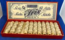 11 Bobines Fil de Soie Iris Zwicky Col.892 IRISANA N° 100/3-30 m Gris Clair