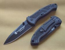 Couteau Tactical A/O Smith&Wesson du SWAT Lame Acier 4034 Manche Alu SWATLB
