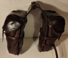 paire de fonte sacoches cuir