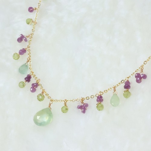 Collier saphir rose - saphir,