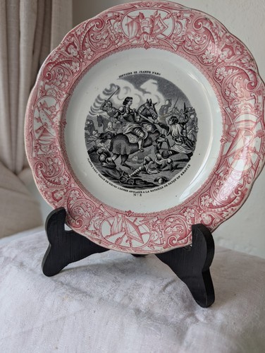 Assiette ancienne histoire - «,