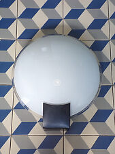 VINTAGE- LAMPE APPLIQUE HOLOPHANE DISCO-MéTAL-VERRE-DESIGN 80 90-europhane