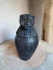  Objet de vitrine jarre  canope noir Egypte Thot