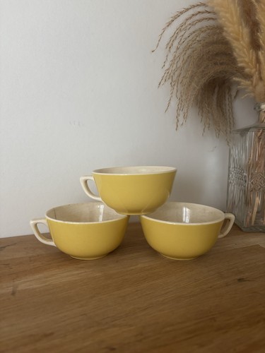 Vintage lot tasses - lot, jaunes