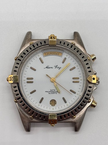 Montre homme vintage bicolore