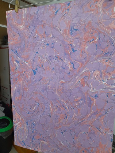 Papier marbré cuve de - papier,
