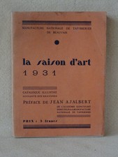 LA SAISON D'ART 1931 CATALOGUE