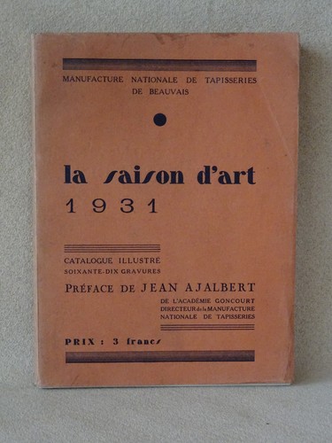 Saison art 1931 catalogue - d'art,