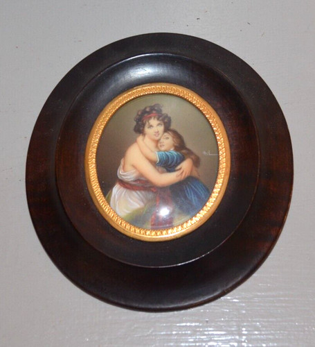 Antique miniature painting - miniature,