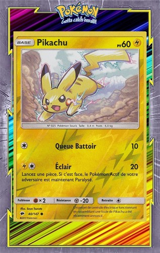 Pikachu reverse sl03 ombres - pikachu, sl03:ombres