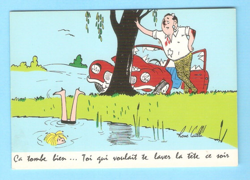 René caille carte postale - rené,