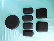 KIT DE PADS NOIRS CASQUE COMMANDOS MSA GALLET TC3001 SPECIAL FORCES HELMET PADS