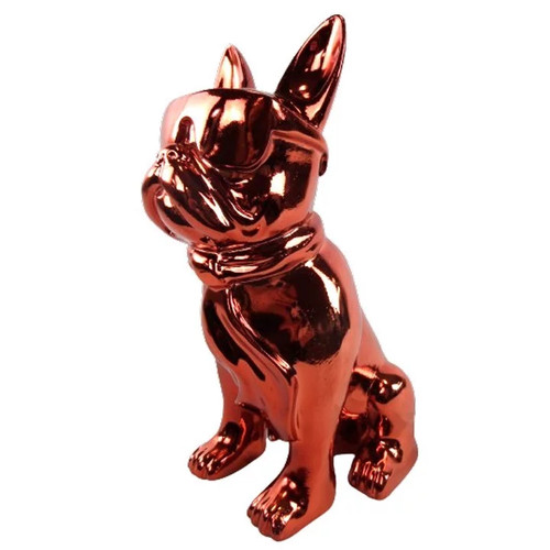 Statue chien bouledogue